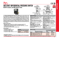 Thumbnail of document Brochure - DX Wet/Wet Differential Pressure Switch